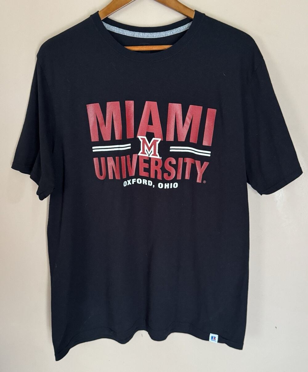 Miami University Oxford Ohio Black T-Shirt XL